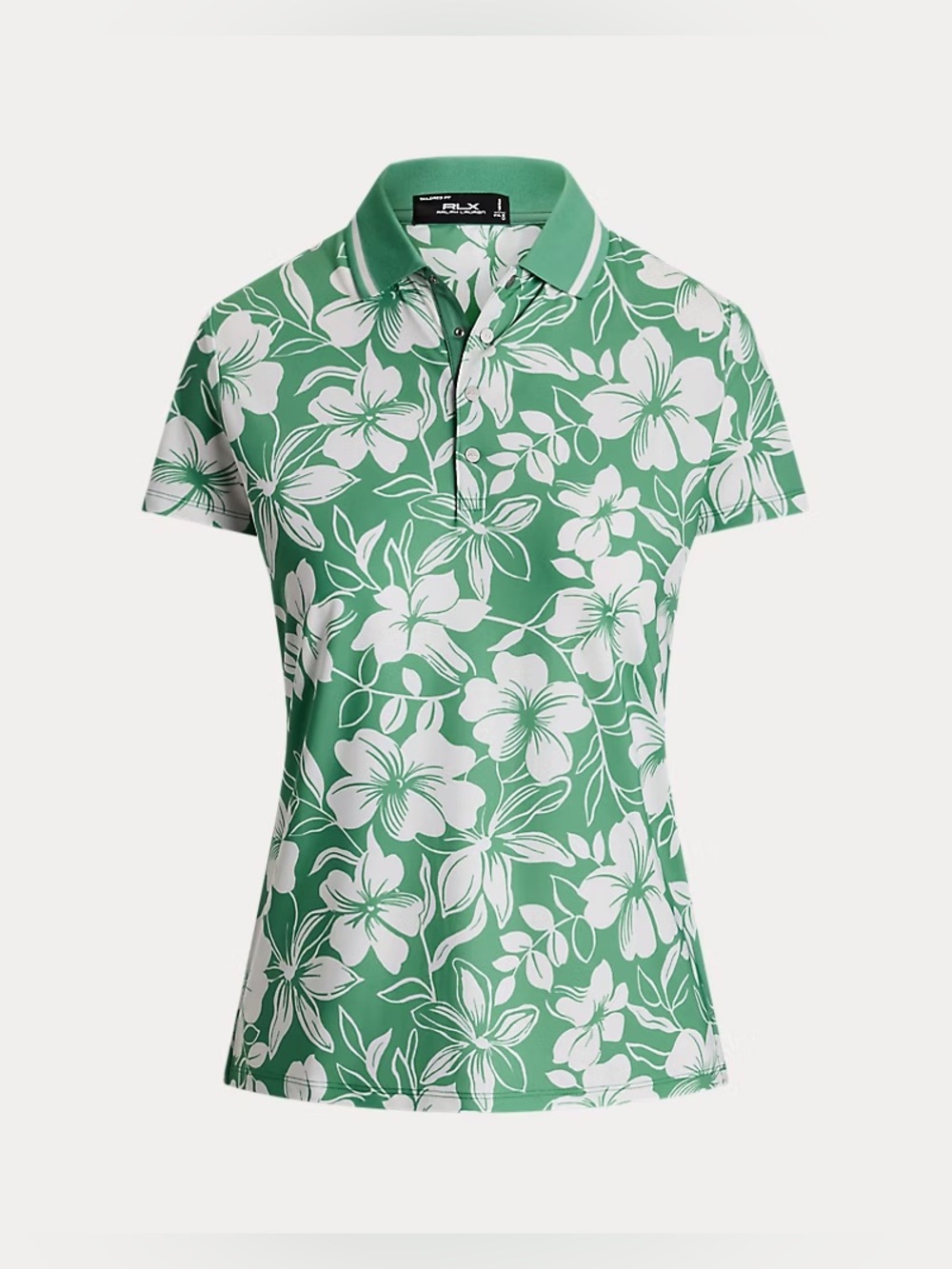 $115 NWT RLX Golf Ralph Lauren Women's Tailored Fit Floral Polo Shirt Size XS